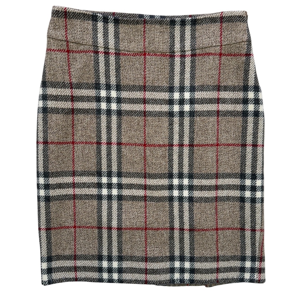 BURBERRY | Plaid Wool Skirt Sz 8